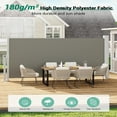 thumbnail image 3 of Ataucjin 71''x138'' Retractable Side Awning for Patio, Retractable Privacy Screen Protection Awning, Waterproof & UV-Resistant Folding Privacy Divider, for Patio, Balcony and Pools, 3 of 8