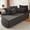 Black, variant on YWEN 78.5" Sofa Chaise Lounge Chair Indoor, Oversized Boneless Cloud Couch Bed with Pillows, Corduroy Convertible Futon Sleeper Lounge Reading Chair for Living Room Bedroom
