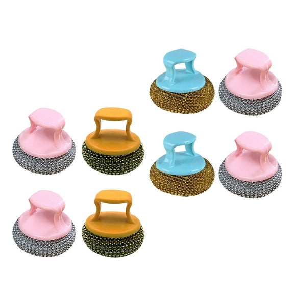 PTOOTP Wire Ball Dish Scrubber Steel Pot Scrubbing 8Pcs