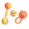 thumbnail image 2 of Juguetes de piscina, juguetes para bebés, juguetes para niños pequeños, sonajero de mano, pelota sonajero, educación temprana, agarre y música, sonajero de plástico de dos cabezas, para saltarse la cl, 2 of 8