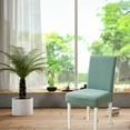 thumbnail image 5 of Chair Covers for Dining Room Set of 2 Chair Covers Dining Chair Covers Stretch Kitchen Chair Covers-green, 5 of 5