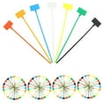 thumbnail image 5 of Raindrops Cable Ties with Write-on Labels 250Pcs Assorted Color 4x150mm Plastic for Cable Organization, 5 of 8