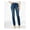 Blue, variant on DENIM Womens Blue Stretch Pocketed Zippered Slim-leg Tummy Control High Waist Jeans 4 Short