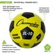 Champion Sports SL10 Ballon de Football Entraîneur Jaune et Noir - Taille 4 – image 4 sur 4