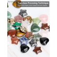 thumbnail image 3 of BadPiggies 20Pcs/Set Natural Stones Healing Crystals 20mm Puffy Heart Star Shaped Gemstone for Gift Home Decorate, 3 of 8