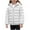 White, variant on LEBONYARD Boys And Girls Fashion Zipper Hooded Lightweight Cute Solid Long Sleeve Pocket Warm Large Children Small Children Outerwear Puffer Jacket