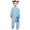Blue, variant on GDREDA Flannel Baby Sleeping Bag Unisex Pajamas, Long Sleeve Zipper Wearable Sleeping Sack for Autumn Winter Boys Girls （Dark Blue,3-4 Years)
