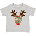 thumbnail image 3 of Inktastic Christmas Reindeer Face with Names and Red Nose Boys or Girls Toddler T-Shirt, 3 of 5