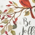thumbnail image 4 of Be Jolly Cardinal Small Petite Size Printed Christmas Small Petite Size Accent Throw Pillow, 8" x 8", 4 of 7