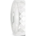 thumbnail image 4 of Ceramic White 6mm Faceted Polished Band (Size 9) Made In China cer48-9, 4 of 5