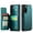 Green, variant on for Samsung Galaxy S21 5G Case with Card Holder, Wallet Case for Women Men with RFID Blocking, Durable Leather Kickstand Magnetic Clasp Shockproof Phone Case for Samsung Galaxy S21 5G