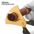 thumbnail image 3 of Cigar Cutter Knife Metal Cigar Guillotine Tobacco Cutting Tool Sharp Double Edged Tobacco Cutting Tool Handle Cigar Scissors (style3), 3 of 7