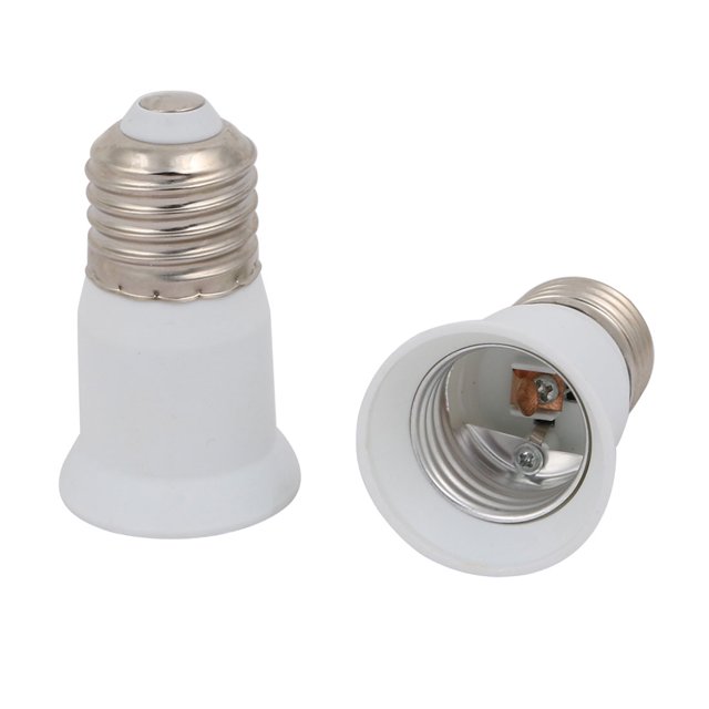 Unique Bargains 2pcs E27 to E27 Extender Adapter Converter Lamp Bulb Socket Holder Lengthened