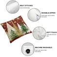 thumbnail image 6 of Shangniulu Christmas Pillow Covers Set of 2 Christmas Tree Red Decorative Pillow Covers Winter Holiday Cushion Cases Decor for Home Couch Sofa 12x12in, 6 of 7