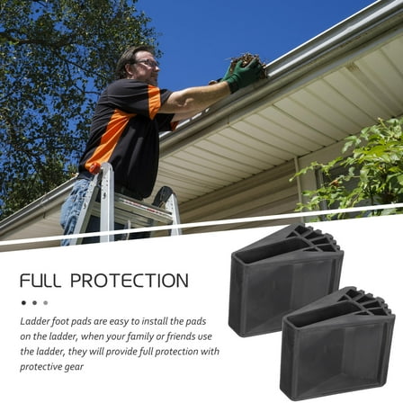 LABSERRON 2Pcs Ladder Feet Pad for Ladders 3.7X2.5X2.5in