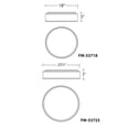 thumbnail image 3 of WAC Lighting Corso 23" LED 3000K Modern Aluminum Flush Mount in Chrome, 3 of 3