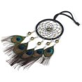 thumbnail image 3 of Colgante de plumas para retrovisor de coche, atrapasueños de plumas, colgante para coche, decoración para colgar en la pared del coche, dormitorio, B, 3 of 4