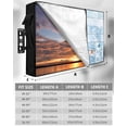 thumbnail image 7 of Retro Anchor Outdoor TV Cover 70 to 75 inch Ocean Coral Starfish Vintage Blue Board Waterproof Dustproof TV Covers for Outside with Zipper Remote Control Pocket Flat Screen Protectors, 7 of 7