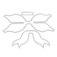 thumbnail image 1 of Troqueles De Corte, Plantilla De Corte De Acero De Alto Carbono, Molde De Grabado De Metal, Herramienta Auxiliar Diy Para Álbum De Recortes, Fabricación De Tarjetas, Artesanías De Papel Monstrate HA018987-00, 1 of 7