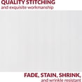 thumbnail image 4 of Mellanni Luxury Microfiber Pillowcases with Envelope Closure, King, Striped White, 2 Count, 4 of 7