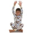 thumbnail image 4 of Cudlie Boys’ 4-Piece Pajama Set, Cotton Blend Sleepwear, 2 Tops & 2 Bottoms – Sizes 12M–5T, 4 of 9