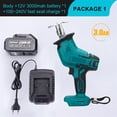 thumbnail image 2 of Cordless Electric Saw Reciprocating Saw Battery Tool Metal Wood Cutting Machine Tool Variable Speed For 18V Battery, 2 of 7
