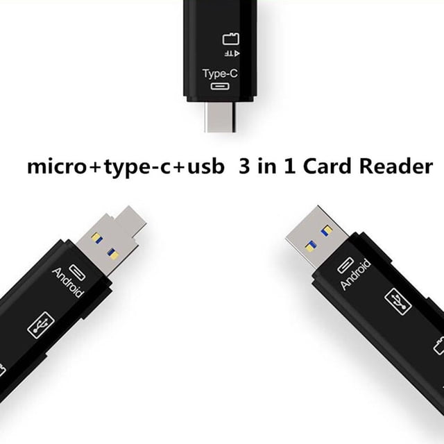 Lector De Tarjetas, USB 3.0 / usb / Lector De Tarjetas Micro USB - Para Lector De Tarjetas De Memoria TF Para Hugo Lector de tarjetas USB tipo C