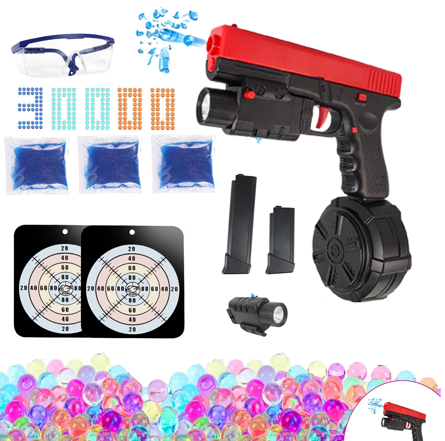 JMX2 Gel Ball Blaster Splatter Ball, Battery Operated and Rechargeable