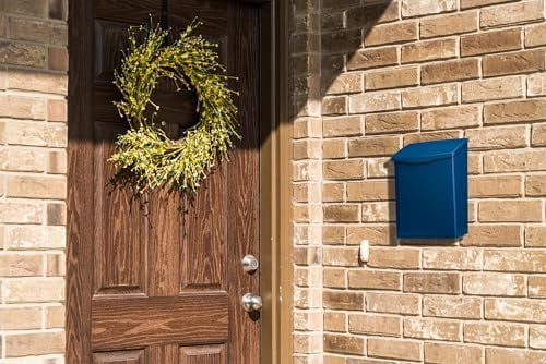 2681BE Marina Wall Mount Mailbox, C1, Blue