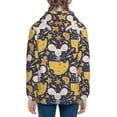 thumbnail image 6 of Naloa Mouse Cheese Teenage Zipper Hoodie, Long Sleeve Zip Up Hoodies Casual Jackets Tops for 7-12 Years-Small, 6 of 6