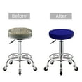 thumbnail image 4 of Kdxio Navy Print Stool Covers Round,Stretch Round Bar Stool Covers Washable Bar Stool Cushion Slipcover For 12-15 Inch Chair, 4 of 6