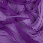 Grape Silk Chiffon, Fabric By the Yard