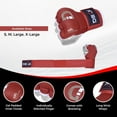 thumbnail image 4 of Defy Sports Gel Padded Fitness Gloves - Ideal for Men & Women, MMA, Muay Thai, Boxing Fight, Red, L, 4 of 5