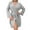 Gray, variant on Oksale Ribbed Knit Bath Robes for Women with Pockets Soft Long Sleeve Robes Belted Midi Nightgown for Home Cozy Warm Loungewear 2025 Wine S