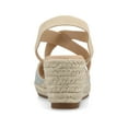 thumbnail image 3 of Journee Womens Ashlee Platform Espadrille Wedge Sandals, Widths Available, 3 of 9