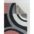 thumbnail image 2 of RUG AND DECOR Newport Collection Modern Abstract Design Area Rug D.Rose Black White Grey Living Room Bed Room Carpet Alfombras para Sala, 2 of 4