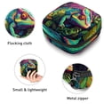 thumbnail image 3 of Chameleon Period Pouch Sanitary Napkin Pouch Travel Makeup Bag Small under Clothes Travel Pouch - 4.7x6.6x6.6 in. Velvet, Sponge, 3 of 6