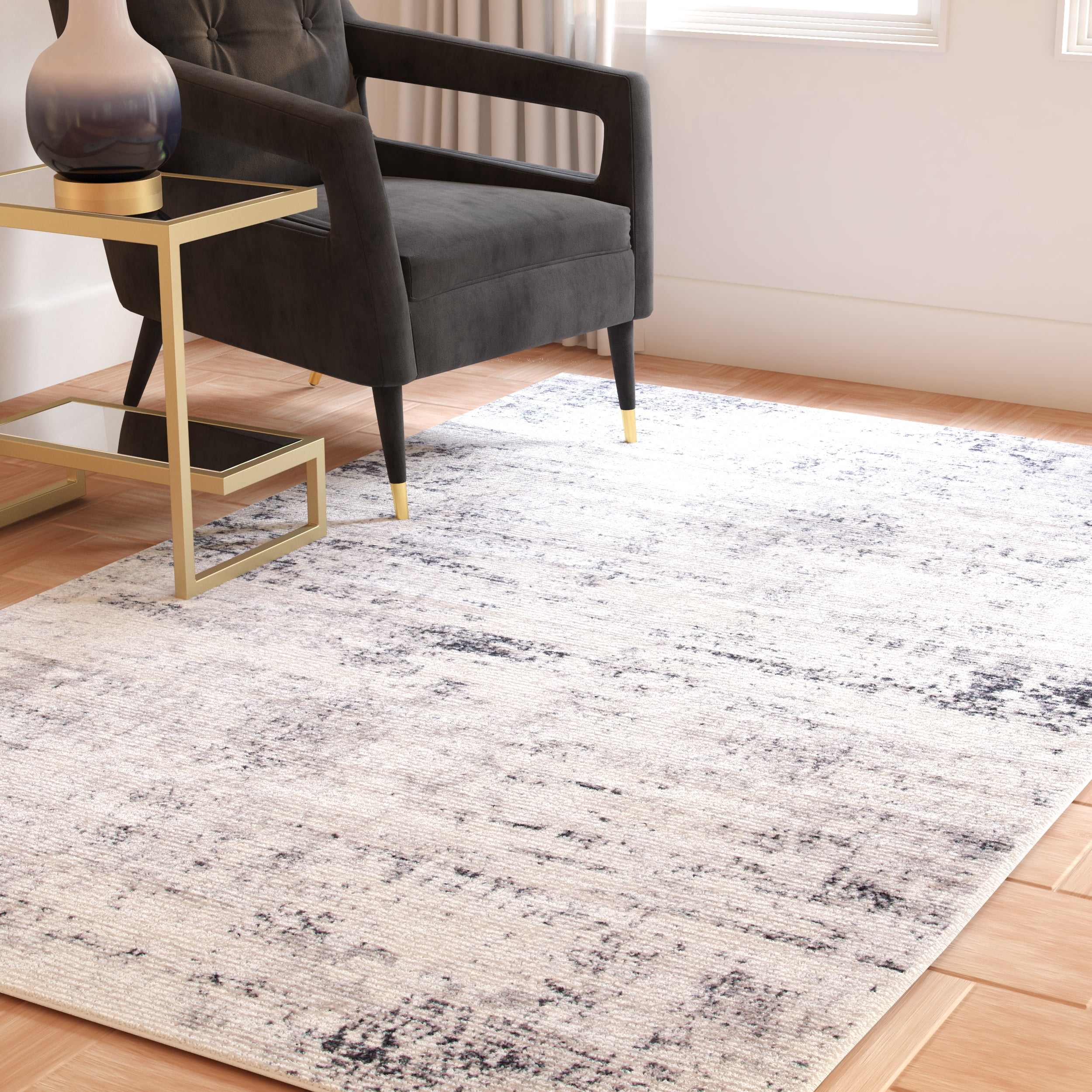Safavieh Amelia Ian Abstract Area Rug, Ivory/Gray, 10' x 10' Square