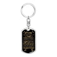 thumbnail image 3 of Daddy To Be, This Christmas I am Snuggled In Mommy's Tummy Luxury Keychain w. Engraving, 3 of 10