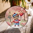 thumbnail image 3 of Happy Valentine’s Day Adorable Yorkshire Terrier Puppy Holding Heart Balloon Stained Glass Suncatcher Yorkie Dog Lover Gifts Window Hanging Sign Decor - 00030, 3 of 5