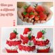 thumbnail image 2 of Simulación de decoración de fresa falsa, fruta falsa compatible con decoración de fresa, 2 of 5