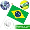 thumbnail image 3 of AhfuLife Banderas de Brasil de mano, 15 piezas, 14 x 21 cm, 3 of 6