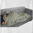 thumbnail image 5 of Botanical Soft Flannel Fleece Blanket, Colorful Leaves and Mother Nature Branches of Curved Bouquets Dots, Cozy Plush for Indoor and Outdoor Use, 50" x 60", Eggshell and Multicolor, by Ambesonne, 5 of 5