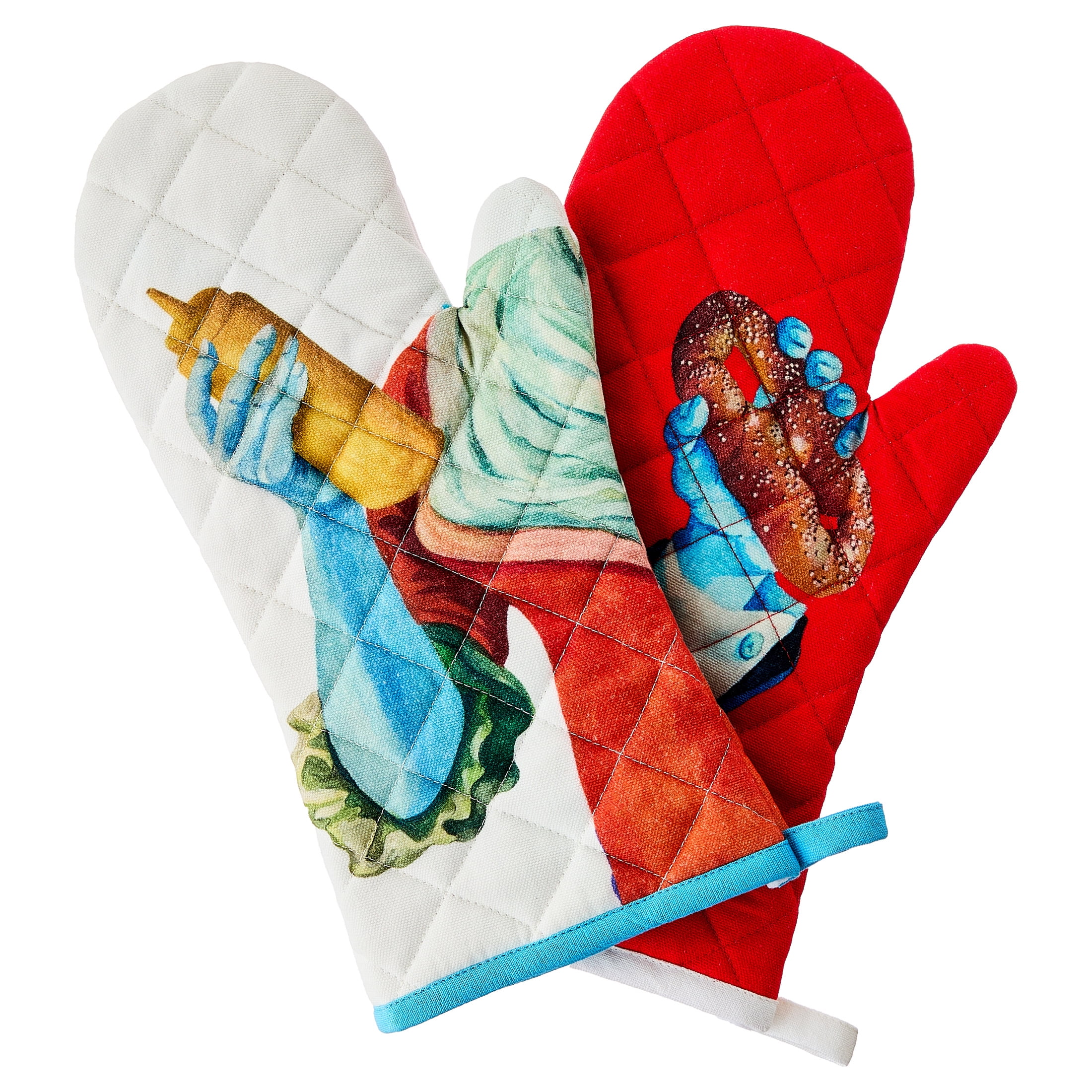 Sheila Bridges Philadelphia Collection Multicolor Cotton Oven Mitts, 2 Count