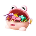 thumbnail image 2 of Divertidos juguetes de rana que rebota, colores surtidos, ranas saltadoras de Pascua, ranas de juguete saltadoras para rellenos de bolsas de regalos, Rosa, 2 of 8