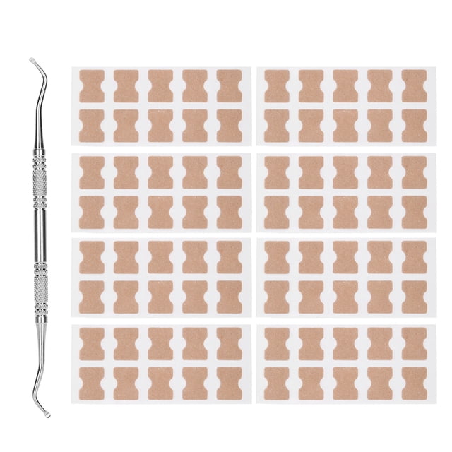 Parche corrector para uñas encarnadas, 9 piezas/juego, herramienta para alisar uñas encarnadas, adhesivo corrector para uñas encarnadas, durabilidad probada en el tiempo