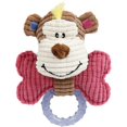 thumbnail image 1 of Pet Life 'Paci-Plush' Plush Chirrido y dentición de goma Juguete para cachorro recién nacido - Talla única / Rosa Pet Life DT56PK, 1 of 1
