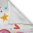 thumbnail image 3 of 16th Birthday Curtains 2 Panels Set, Sweet New Age Years with Heart Figures Dots and Blooms Vintage Style Motif, Window Drapes for Living Room Bedroom, 55W X 39L Inches, Multicolor, by Ambesonne, 3 of 3