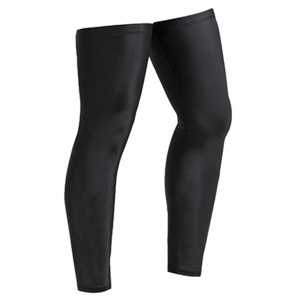 Calentadores de piernas para ciclismo 1 par de calentadores de rodilla elásticos para hombres y mujeres (L) negro JShteea Accesorios para bicicletas