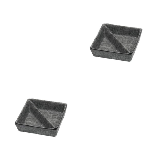 Advancent Caja de almacenamiento de cintas para llaves de casa, armario para sala de estar, dormitorio, bolígrafos de , mandos a distancia, Gris oscuro 2Conjunto